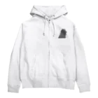 いにゅオリジナルグッズのケモ耳の女の子 シルエット Zip Hoodie