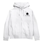 arbre du bonheurのarbre du bonheur ロゴ ブラック Zip Hoodie