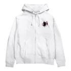 日向のレジャーシート。の赤信号(猫) Zip Hoodie