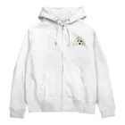 石竜子のジト目プードル Zip Hoodie