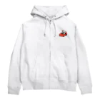 しらこばこのごきげんなウーパールーパー（くるま） Zip Hoodie