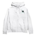 Teal Blue CoffeeのCafe music - Meeting place - Zip Hoodie