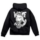 しんぬぬぬの【白ロゴ】WOLF Zip Hoodie