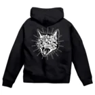 グラベル第三帝国のCat Hiss Fever (+Logo) Zip Hoodie