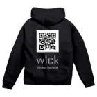 cube-wickのcube-wick 各リンクに飛べるQRコード付き！ Zip Hoodie