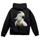 urimasuのシロビタイムジオウム（Sulphur-crested Cockatoo） Zip Hoodie