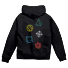 くらりのRegular Polyhedron Zip Hoodie