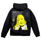 loveclonesのSKY-CLOUD-SEA 06/09 線画 ガールズイラスト Zip Hoodie