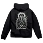 Skull sectionの太陽に祈るドクロ Zip Hoodie