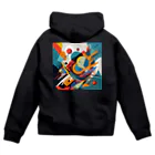 のんびりアート工房のガラクタアート Zip Hoodie