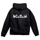 GakuBuruTVの白ロゴヴァージョン Zip Hoodie