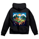 Forêt de Renardsのcamping(ドット) Zip Hoodie