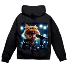 adarahのヘビメタシャウト猫 Zip Hoodie