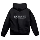 リモデザインスタジオのMANA KINO ロゴモノトーン｜MANA KINO Zip Hoodie