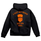 『NG （Niche・Gate）』ニッチゲート-- IN SUZURIのI GOT MY MIND SET ON YOU.(橙) Zip Hoodie