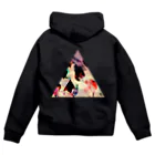 【三角形の穴】の▲4【三角形の穴】  Zip Hoodie