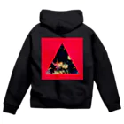 【三角形の穴】の▲5-P【三角形の穴】  Zip Hoodie