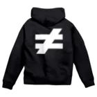 概念公式(≠not equal)の≠ Zip Hoodie