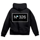 No.326のコーポレートロゴ Zip Hoodie