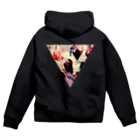 【三角形の穴】の▼4【逆三角形の穴】 Zip Hoodie