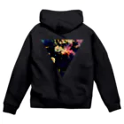 【三角形の穴】の▼5【逆三角形の穴】 Zip Hoodie