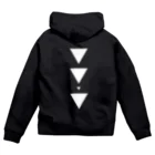 【三角形の穴】の▼5-P【逆三角形の穴】  Zip Hoodie