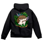 ポメ村ポメラニアンの虫食いハリネズミ ノーマル Zip Hoodie