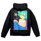 由居ユナミの白ｷｬﾐｿｰﾙｼﾞｰﾝｽﾞちゃん Zip Hoodie