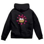 しょうゆごはんのビションフリーゼ 花かごマグカップ Zip Hoodie