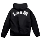 LeaMのジップパーカー裏面文字入り Zip Hoodie