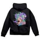 HElll - ヘル - のnightmare ロゴ&バックプリント(フロントジッパー) Zip Hoodie