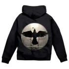 mothofthesunの鴉　-太陽- monochro ver. Zip Hoodie