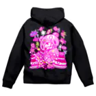 CHAX COLONY imaginariの【各10点限定】いたずらぐまのグル〜ミ〜(8/special2/pink×blackback) Zip Hoodie