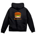 似顔絵 KURI屋のハンバーガー🍔 Zip Hoodie