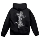 YASの金剛杵トライバル Zip Hoodie