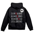 BASEBALL LOVERS CLOTHINGの「334」白文字バージョン Zip Hoodie