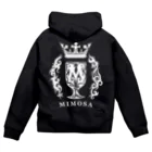 bar_mimosaのMIMOSA ロゴジップパーカー（白） Zip Hoodie