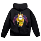 油絵描きの小物売り場のヘビメタキャット Zip Hoodie