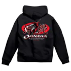 RisingSunRodeoの沖縄ブルライディング協会 (OBRA) Zip Hoodie