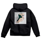 こっこさんのお店のYoga girl〜静かな朝〜 Zip Hoodie