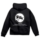 oguogu牧場SUZURI店の馬紋　窓・併せ馬 Zip Hoodie