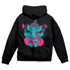 日本どうぶつの会のインドの神様ガネーシャ ジップパーカー Zip Hoodie