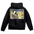 nidan-illustrationの"錦板を遣ふ女の図" #2 Zip Hoodie