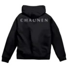 風天工房のCHAUNEN（ちゃうねん）白 Zip Hoodie