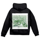 pekevの東京リベンジャーズ　マイキー愛馬バブ（CB250T）シリーズ Zip Hoodie