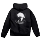 猫社謹製のどら猫かつお（バック） Zip Hoodie