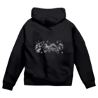 Andiamoの恐竜たちのクリスマス（白） Zip Hoodie