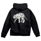 Baby TigerのBig Tiger2(white) ジップパーカー