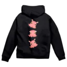 LalaHangeulのめんだこさん　トリオ Zip Hoodie