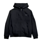 文字でもじもじ 文字Ｔシャツのひとり Zip Hoodie